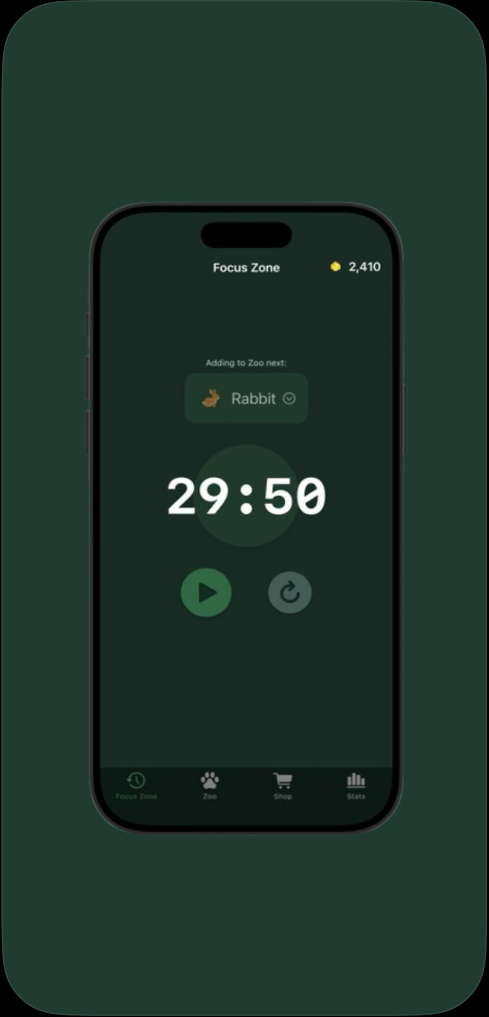 PomoZoo Settings Screen